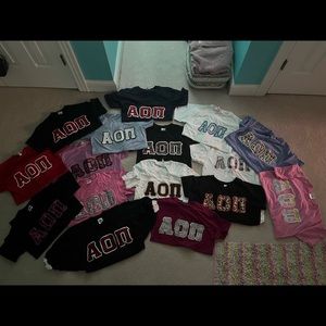 AOII stitched letter shirt bundle